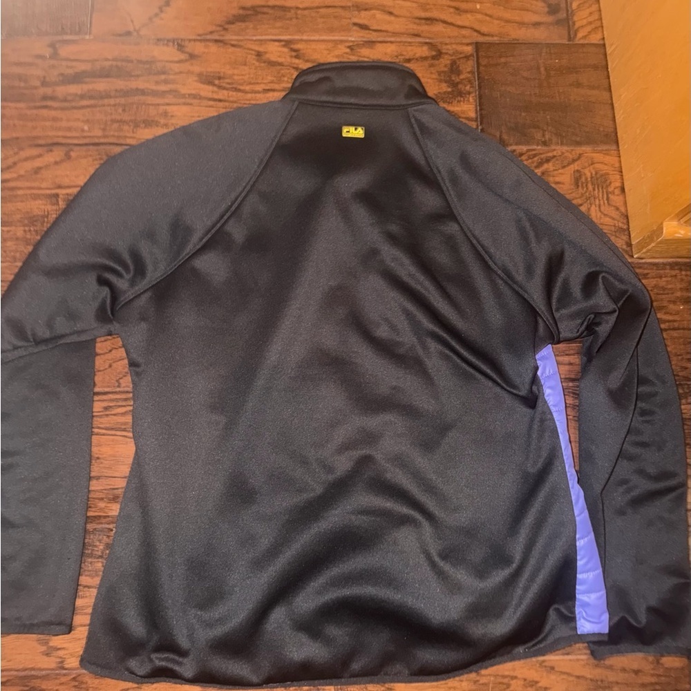 Fila Women's Purple and Black Puffer Jacket​​ - Picture 5 of 5